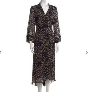 GANNI floral wrap dress - DK38, US 6, medium